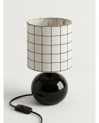 Lámpara de mesa Timeo Boule negra - H.25cm