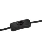 Lámpara de mesa Timeo Boule negra - H.25cm