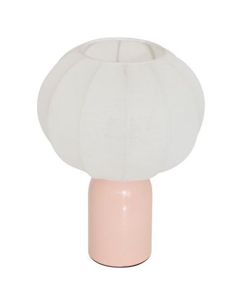 Lampe à poser Tobie rose - H.33 cm