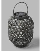 Lampe solaire Tola gris - H. 32cm