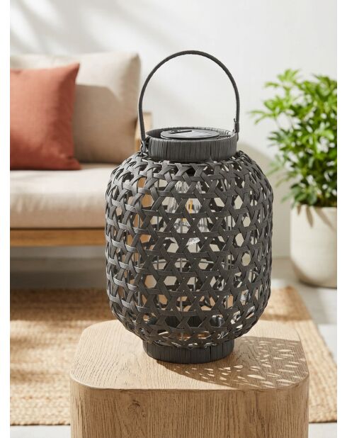Lampe solaire Tola gris - H. 32cm