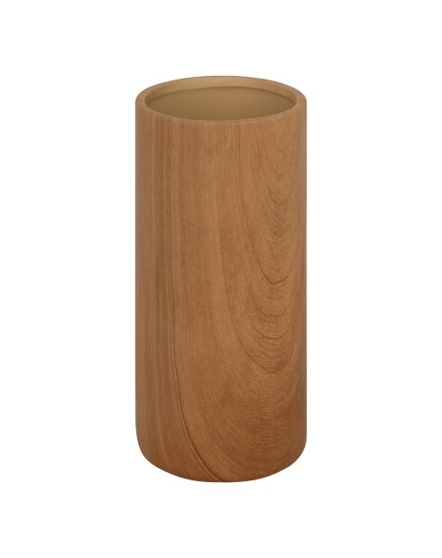 Vase, soliflore Cylindrique marron - H. 20cm