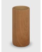 Vase, soliflore Cylindrique marron - H. 20cm