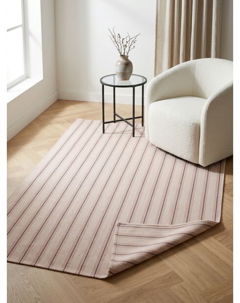 Tapis groove Ray bleu navy - 120x170cm