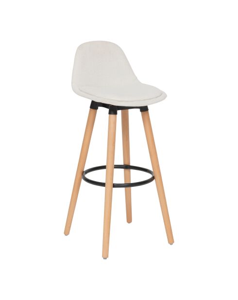 Lot de 4 Tabourets de bar Maxon blancs - H. 71cm