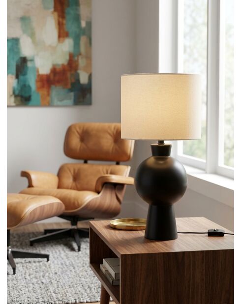 Lampe Yulia noir - H. 59cm
