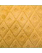 Plaid giallo in flanella diamantata - 125x150cm