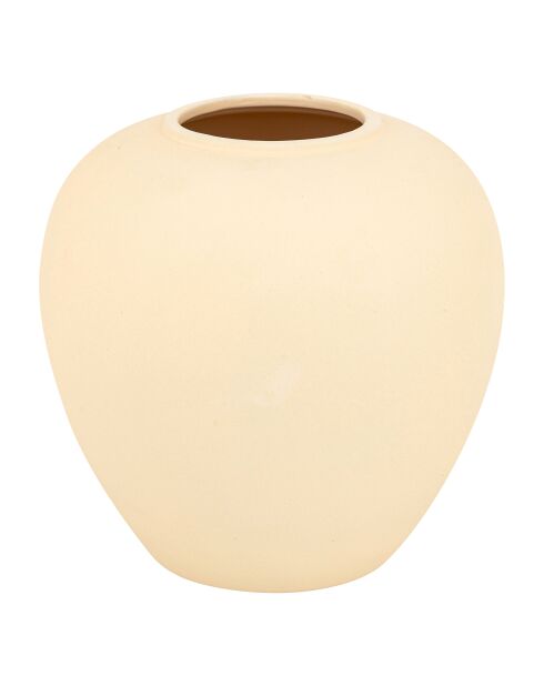 Vase Boule beige - H. 22cm