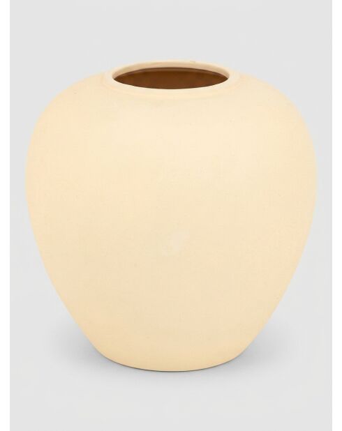 Vase Boule beige - H. 22cm