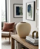 Vase Boule beige - H. 22cm