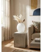 Vaso in vetro bianco Valma - H. 21cm
