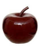 Déco à poser Pomme Glossy rouge rubis - H. 28,5cm