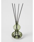 Hanae Glasdiffusor aus dunkelgrünem Sandelholz, 1000 ml