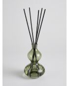 Hanae Glasdiffusor aus dunkelgrünem Sandelholz, 1000 ml