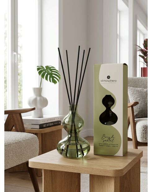 Diffuseur en verre Hanae Bois de Santal vert foncé - 1000ml