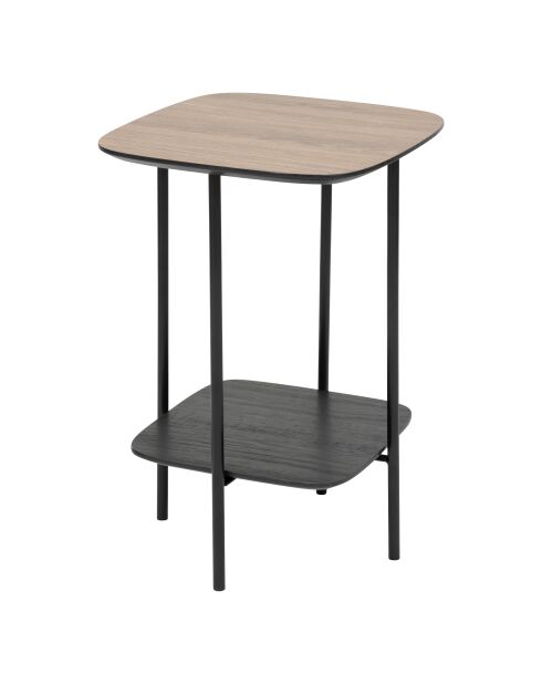 Table café 1 étagère Hodia noire