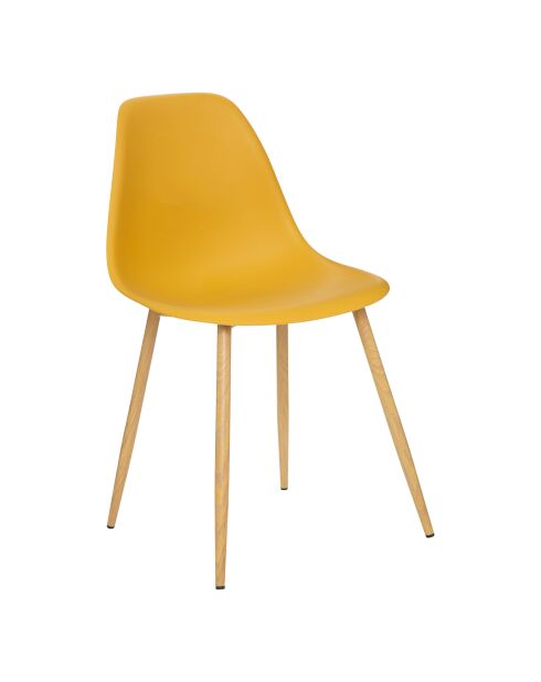 Chaise en polypropylène Taho ocre