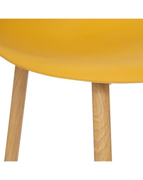 Chaise en polypropylène Taho ocre