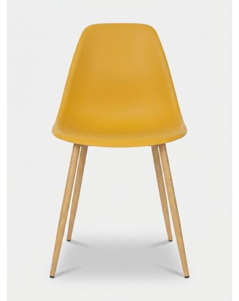 Chaise en polypropylène Taho ocre