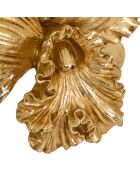Déco à poser Fleur Belli doré - H. 20cm