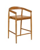 Tabouret de bar Miyako marron - H. 70cm