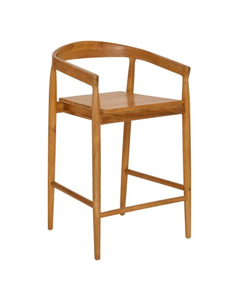 Tabouret de bar Miyako marron - H. 70cm