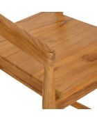 Tabouret de bar Miyako marron - H. 70cm