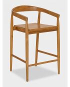 Tabouret de bar Miyako marron - H. 70cm