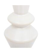 Set de 2 jarrones soliflore blancos, 14 cm de altura