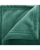 Plaid in flanella semplice verde cedro - 180x230cm