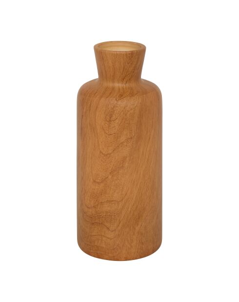 Vase Sao en bois marron - H. 30cm