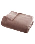 Flanella scozzese a tinta unita rosa - 125x150cm