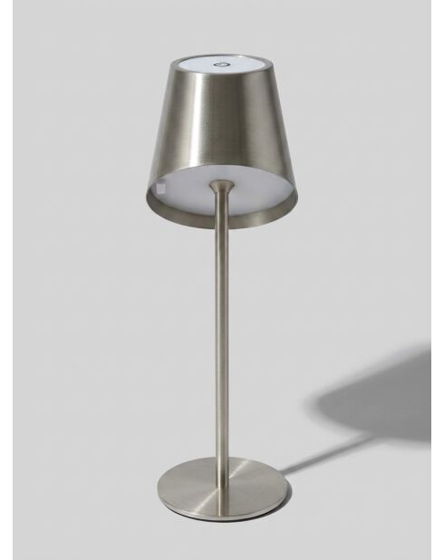 Lampe extérieur Cody argent - H. 36cm