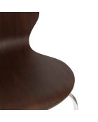 Chaise Ouro noyer marron charbon