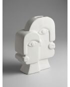 Déco à poser Visage blanc - H. 26cm