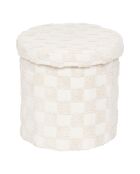 Pouf Tufte pliable blanc
