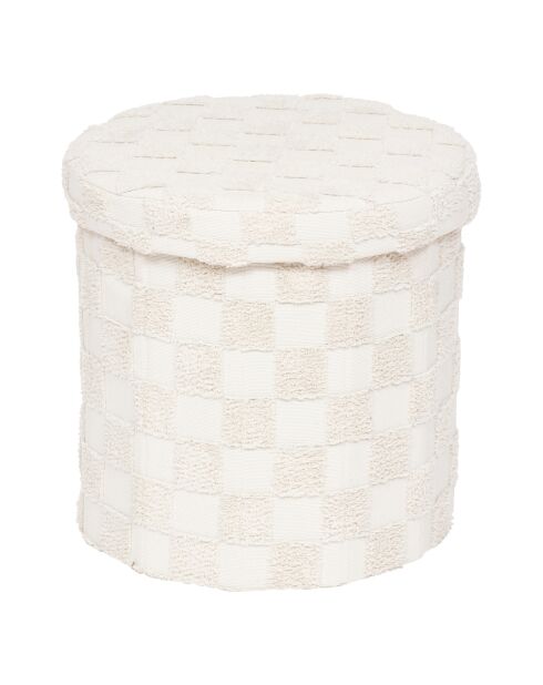 Pouf Tufte pliable blanc