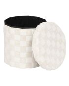 Pouf Tufte pliable blanc