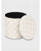 Pouf Tufte pliable blanc