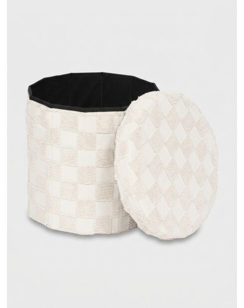 Pouf Tufte pliable blanc