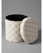 Pouf Tufte pliable blanc