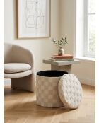 Pouf Tufte pliable blanc