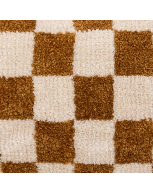 Coussin tuft ocre - 38x58cm