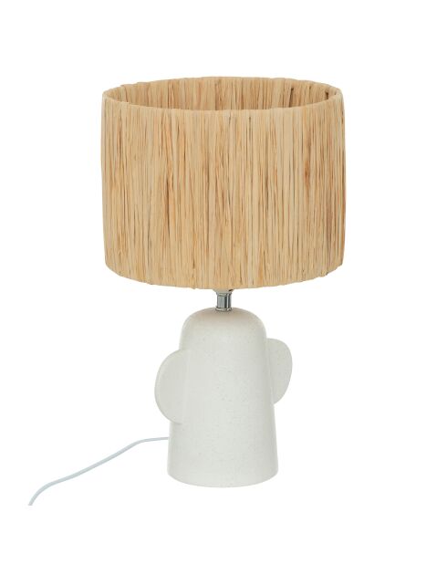 Lampe Raia beige - H.42cm