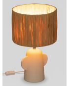 Lampe Raia beige - H.42cm