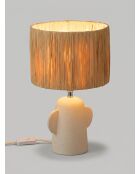 Lampe Raia beige - H.42cm