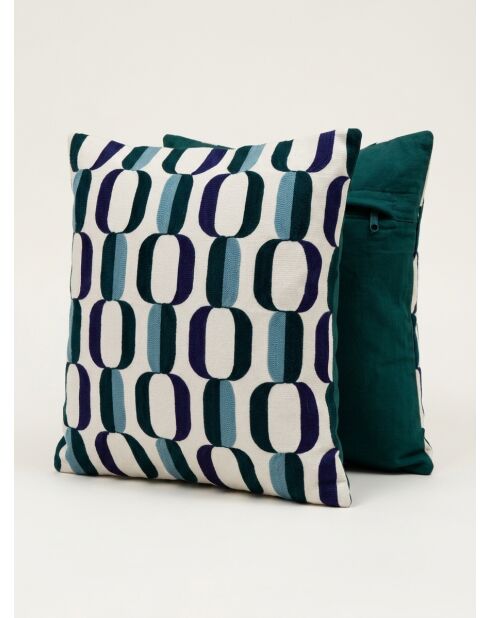 Coussin Brod Hary bleu - 45x45cm