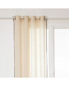 Tenda in lino beige Linah - 130x260cm