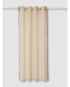 Tenda in lino beige Linah - 130x260cm