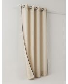 Tenda in lino beige Linah - 130x260cm